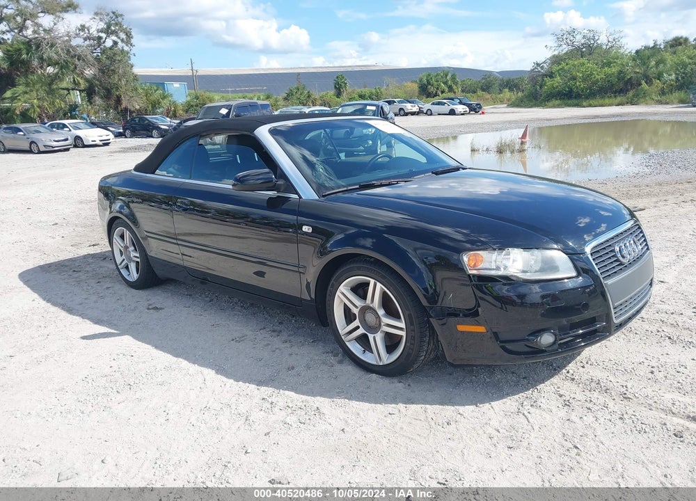 2007 AUDI A4 2.0T VIN: WAUAF48H87K034932