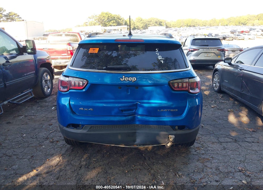 2019 JEEP COMPASS LIMITED 4X4 VIN: 3C4NJDCB4KT825424