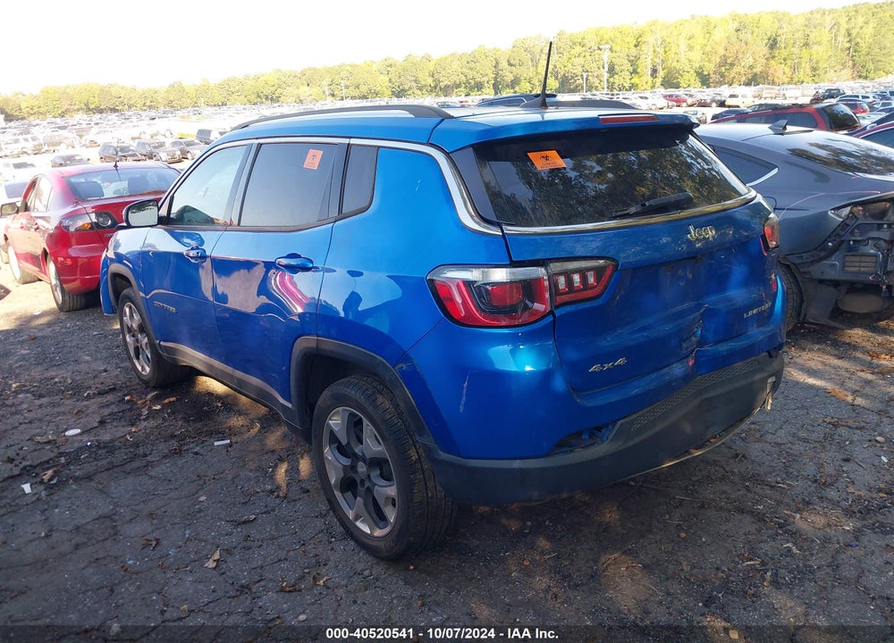 2019 JEEP COMPASS LIMITED 4X4 VIN: 3C4NJDCB4KT825424