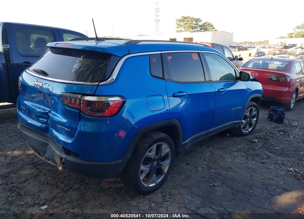2019 JEEP COMPASS LIMITED 4X4 VIN: 3C4NJDCB4KT825424
