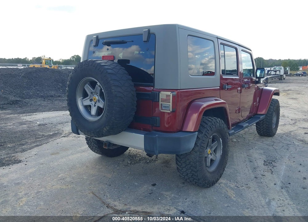 2008 JEEP WRANGLER UNLIMITED SAHARA VIN: 1J4GA59118L527358