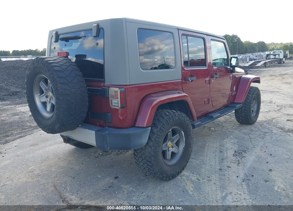 2008 JEEP WRANGLER UNLIMITED SAHARA VIN: 1J4GA59118L527358