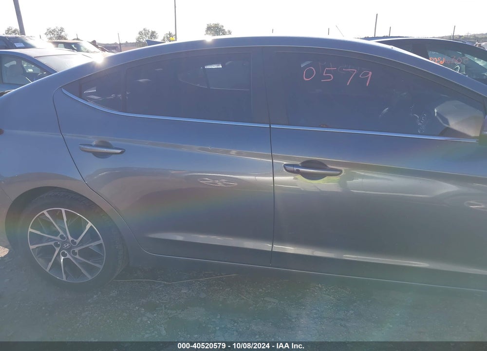 2019 HYUNDAI ELANTRA LIMITED VIN: 5NPD84LF8KH451927