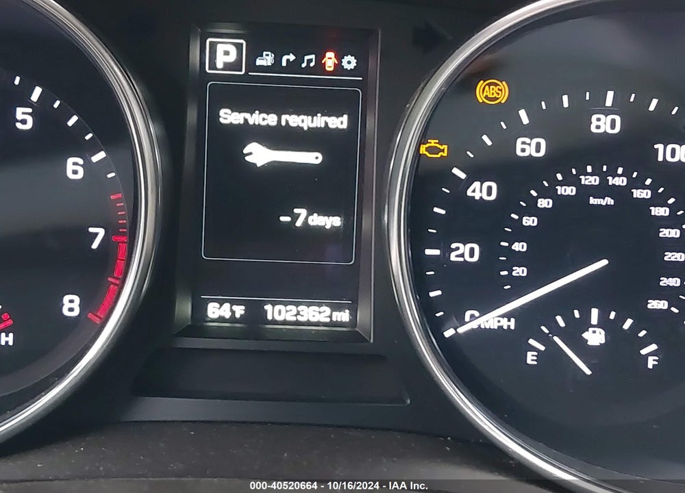 2017 HYUNDAI SANTA FE SPORT 2.4L VIN: 5XYZU3LB5HG457497