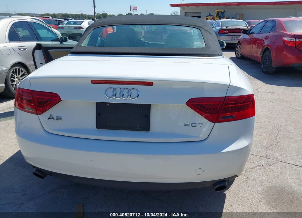 2013 AUDI A5 2.0T PREMIUM VIN: WAUAFAFH8DN000307