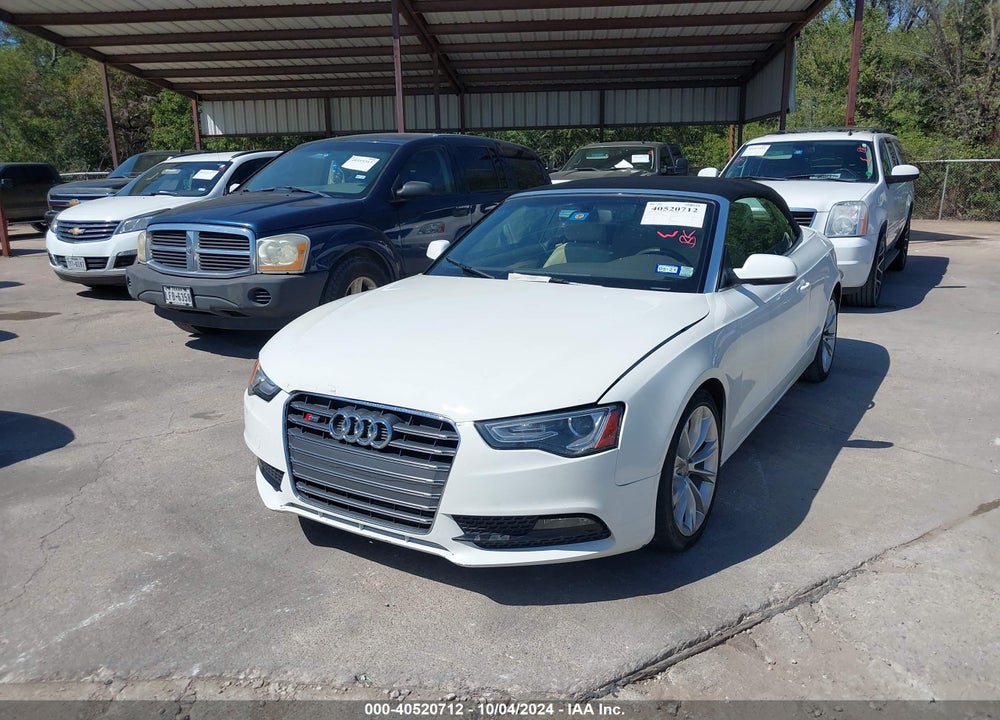 2013 AUDI A5 2.0T PREMIUM VIN: WAUAFAFH8DN000307