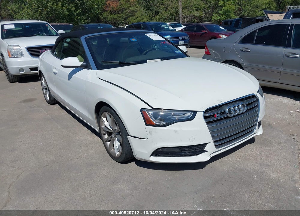 2013 AUDI A5 2.0T PREMIUM VIN: WAUAFAFH8DN000307