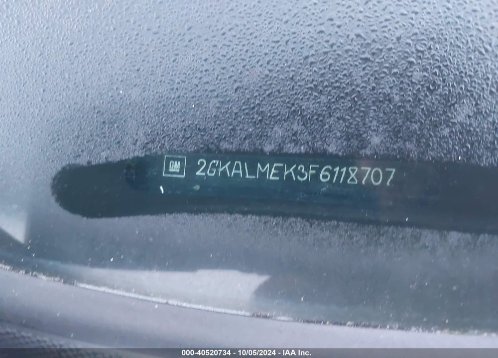 2015 GMC TERRAIN SLE-1 VIN: 2GKALMEK3F6118707