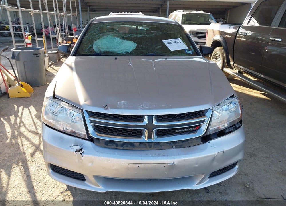 2012 DODGE AVENGER SE VIN: 1C3CDZAB6CN221197