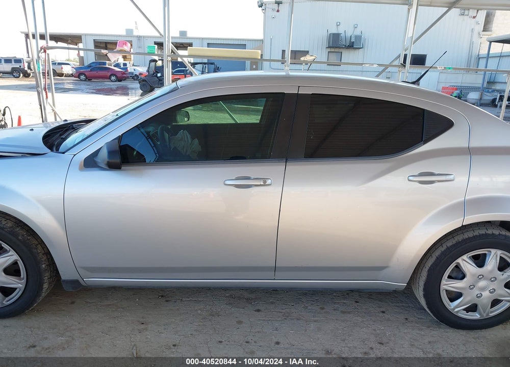 2012 DODGE AVENGER SE VIN: 1C3CDZAB6CN221197