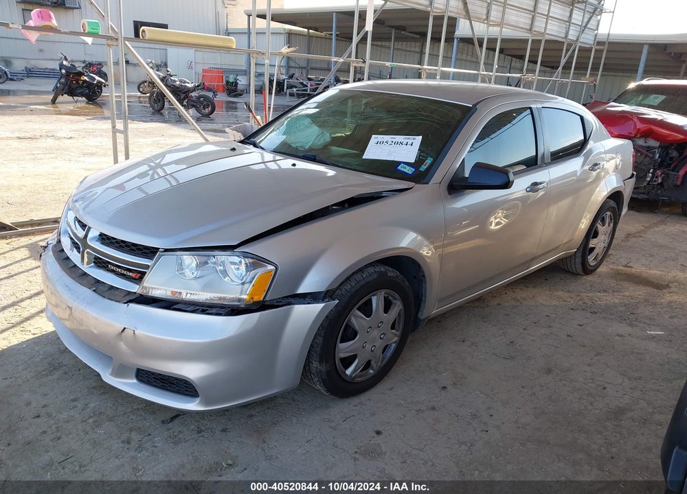 2012 DODGE AVENGER SE VIN: 1C3CDZAB6CN221197
