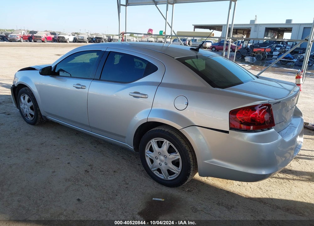 2012 DODGE AVENGER SE VIN: 1C3CDZAB6CN221197