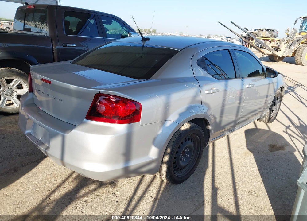 2012 DODGE AVENGER SE VIN: 1C3CDZAB6CN221197