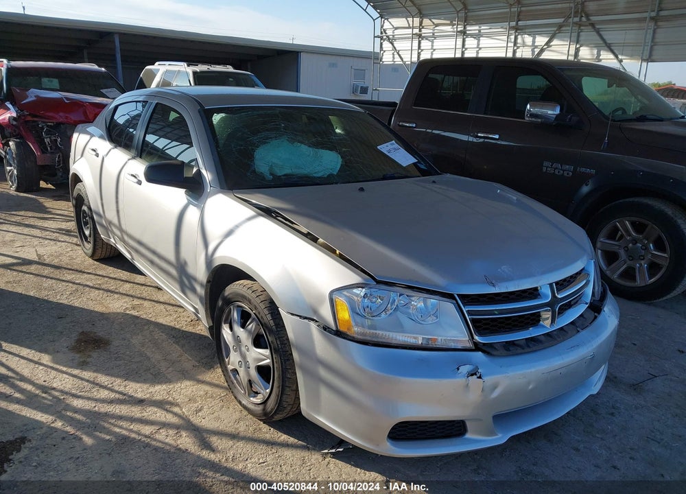 2012 DODGE AVENGER SE VIN: 1C3CDZAB6CN221197