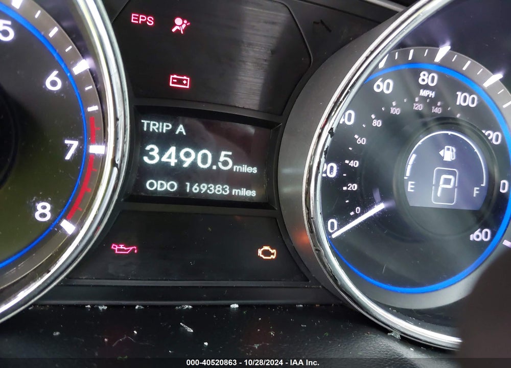 2013 HYUNDAI SONATA GLS VIN: 5NPEB4AC4DH613120