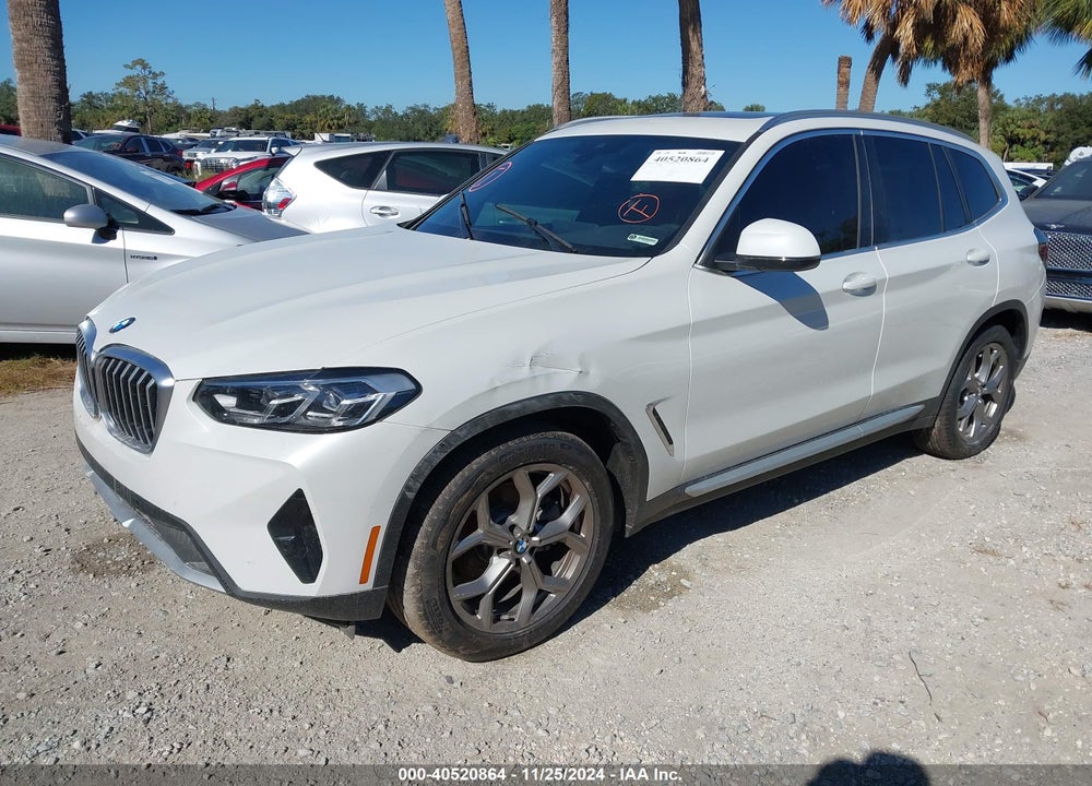 2022 BMW X3 SDRIVE30I VIN: 5UX43DP0XN9M49015