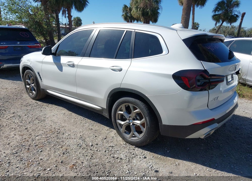 2022 BMW X3 SDRIVE30I VIN: 5UX43DP0XN9M49015