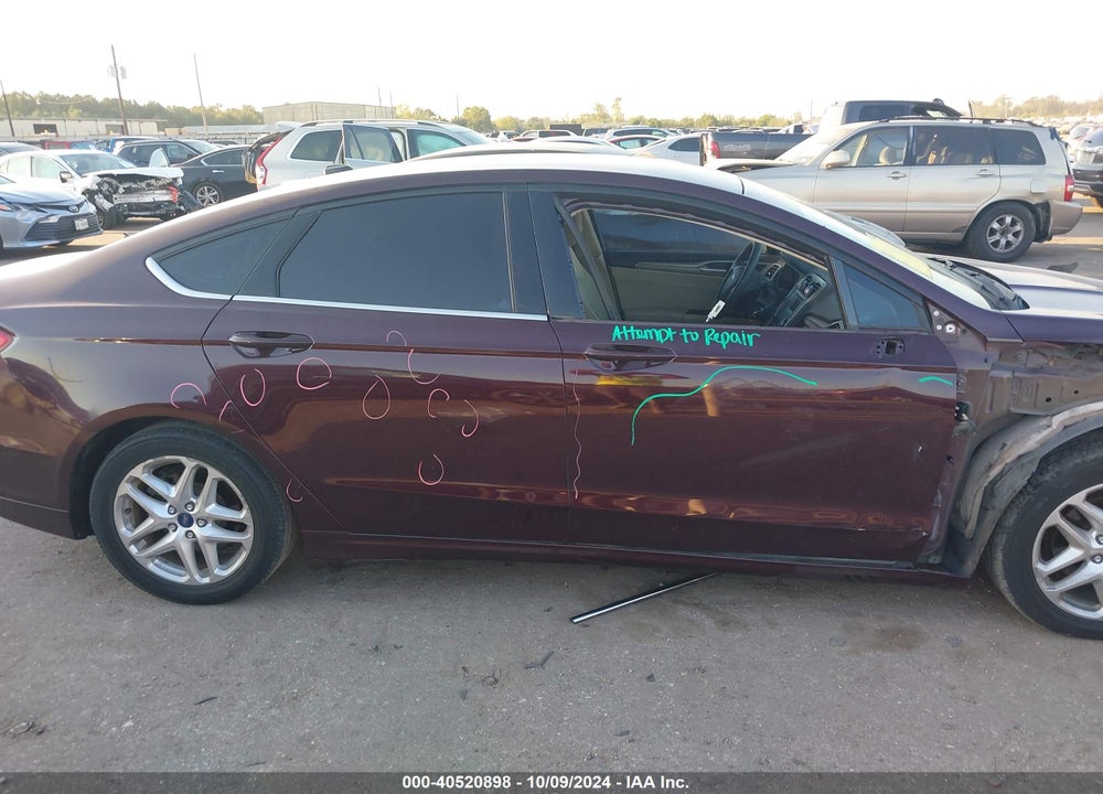2013 FORD FUSION SE VIN: 3FA6P0H78DR323120