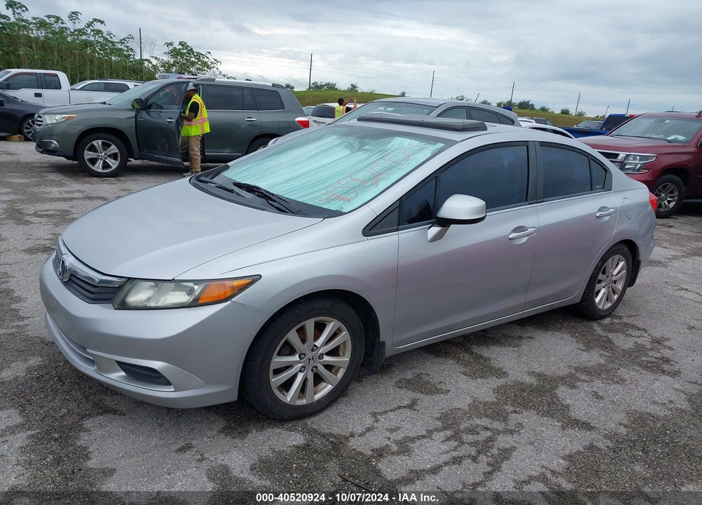 2012 HONDA CIVIC EX VIN: 19XFB2F80CE021018