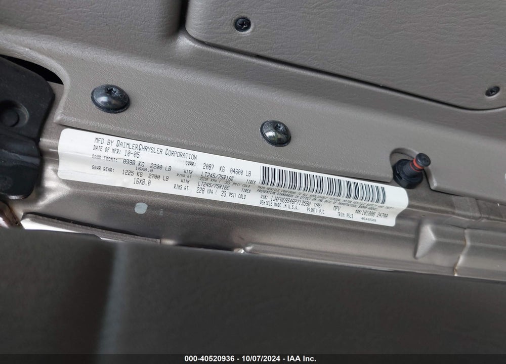 2006 JEEP WRANGLER RUBICON VIN: 1J4FA69S46P713590