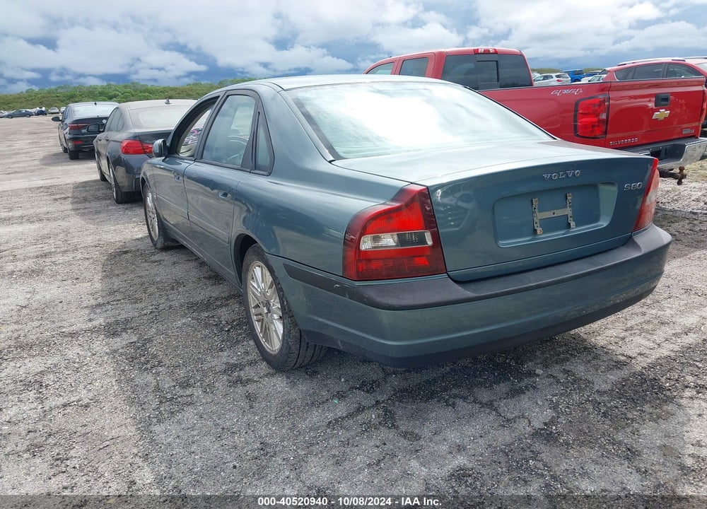 2002 VOLVO S80 2.9 VIN: YV1TS92D821268815