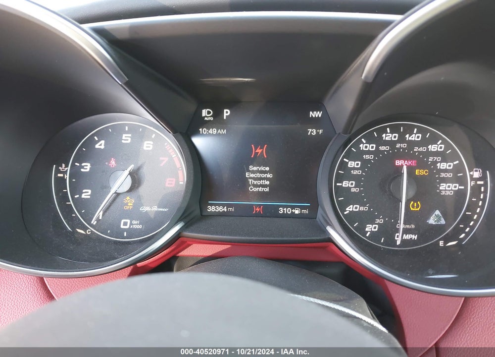 2017 ALFA ROMEO GIULIA VIN: ZARFAEAV6H7548513