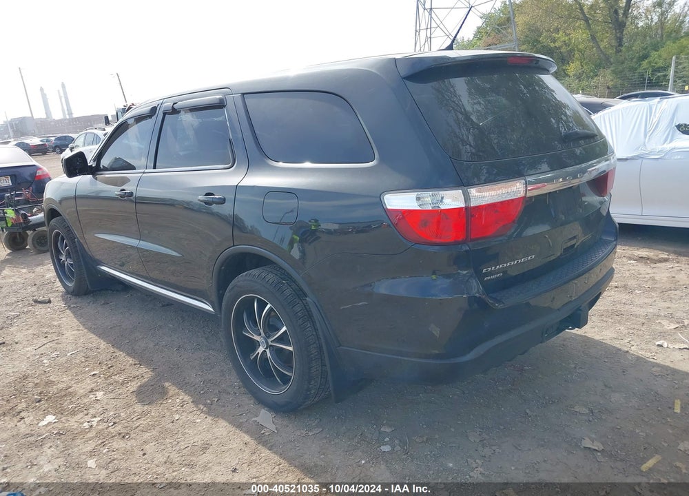 2013 DODGE DURANGO SXT VIN: 1C4RDJAGXDC651394