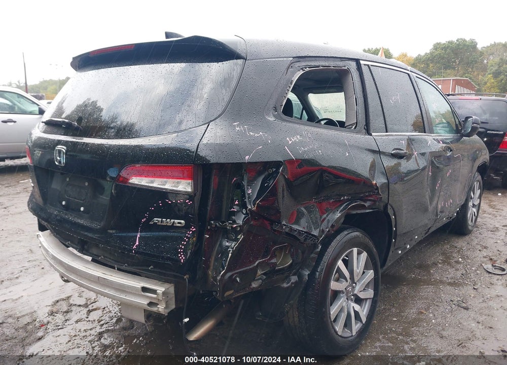 2022 HONDA PILOT AWD EX-L VIN: 5FNYF6H51NB087839