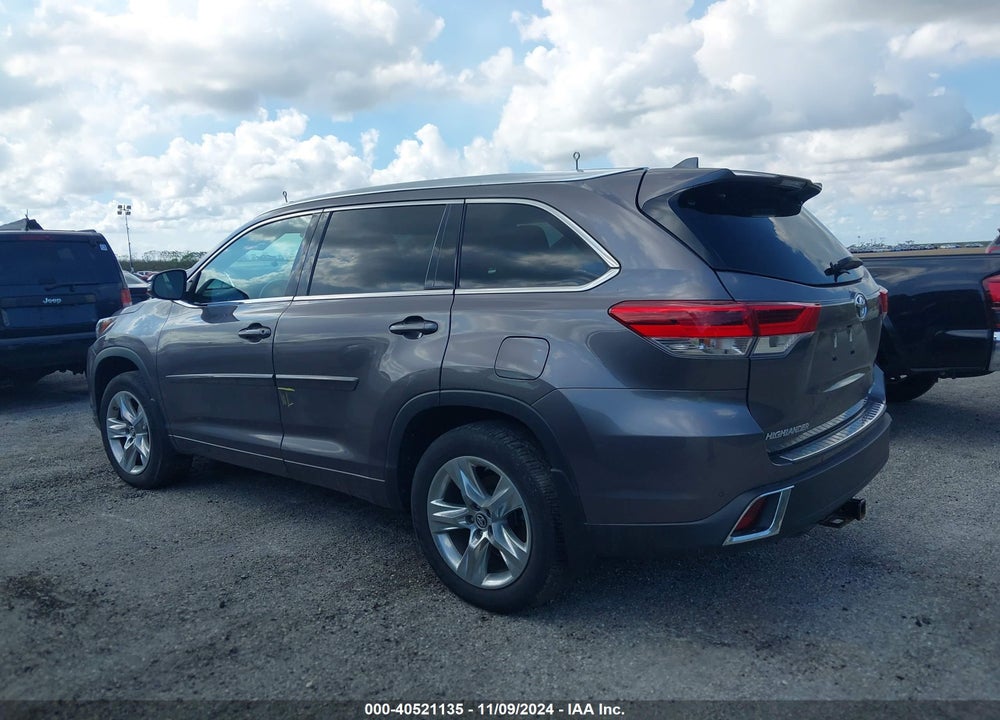 2019 TOYOTA HIGHLANDER LIMITED VIN: 5TDDZRFHXKS941819