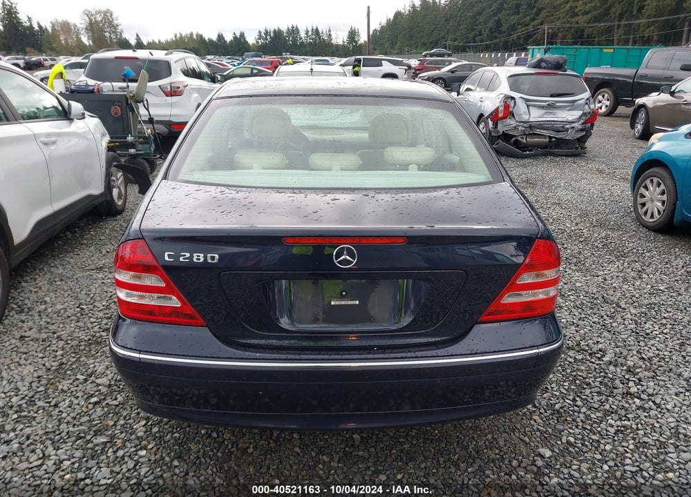 2007 MERCEDES-BENZ C 280 LUXURY VIN: WDBRF54H67A942494
