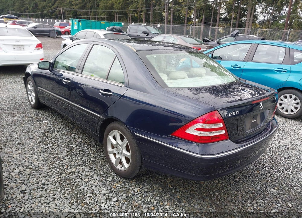 2007 MERCEDES-BENZ C 280 LUXURY VIN: WDBRF54H67A942494
