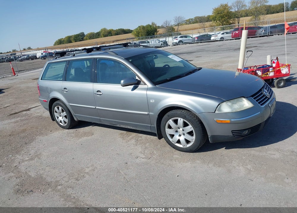 2003 VOLKSWAGEN PASSAT GLX VIN: WVWYH63BX3E462889