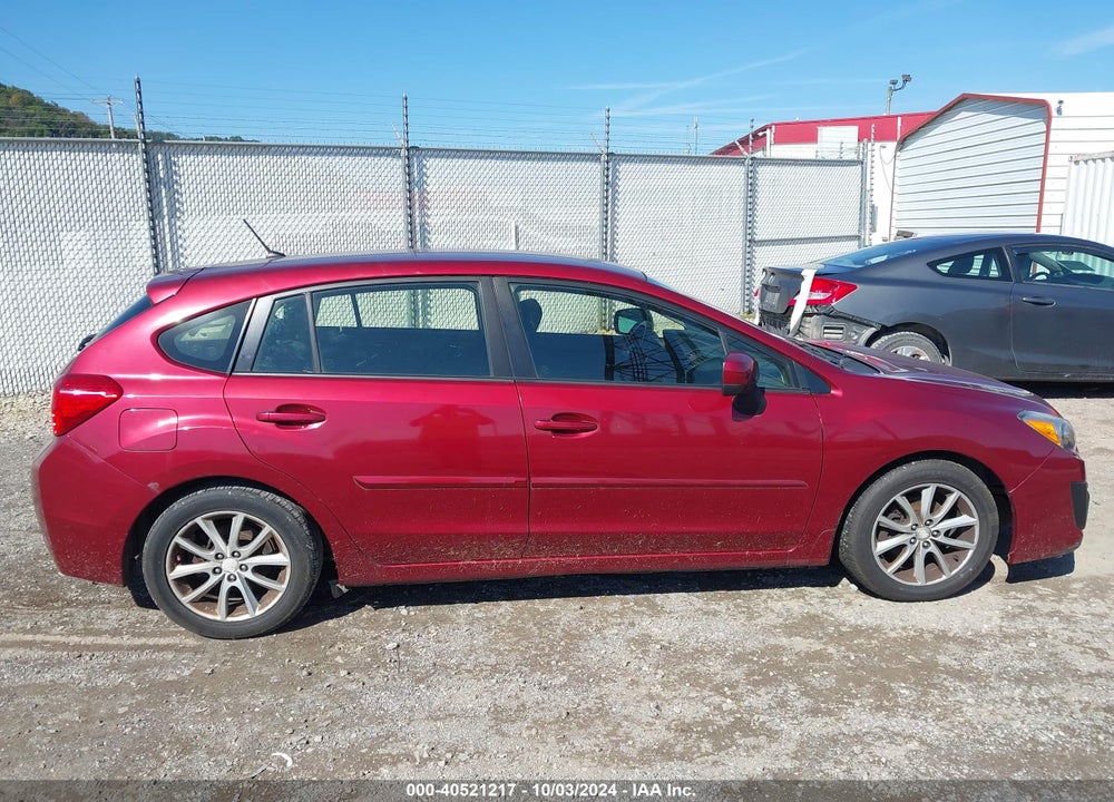 2014 SUBARU IMPREZA 2.0I PREMIUM VIN: JF1GPAC64E8262599
