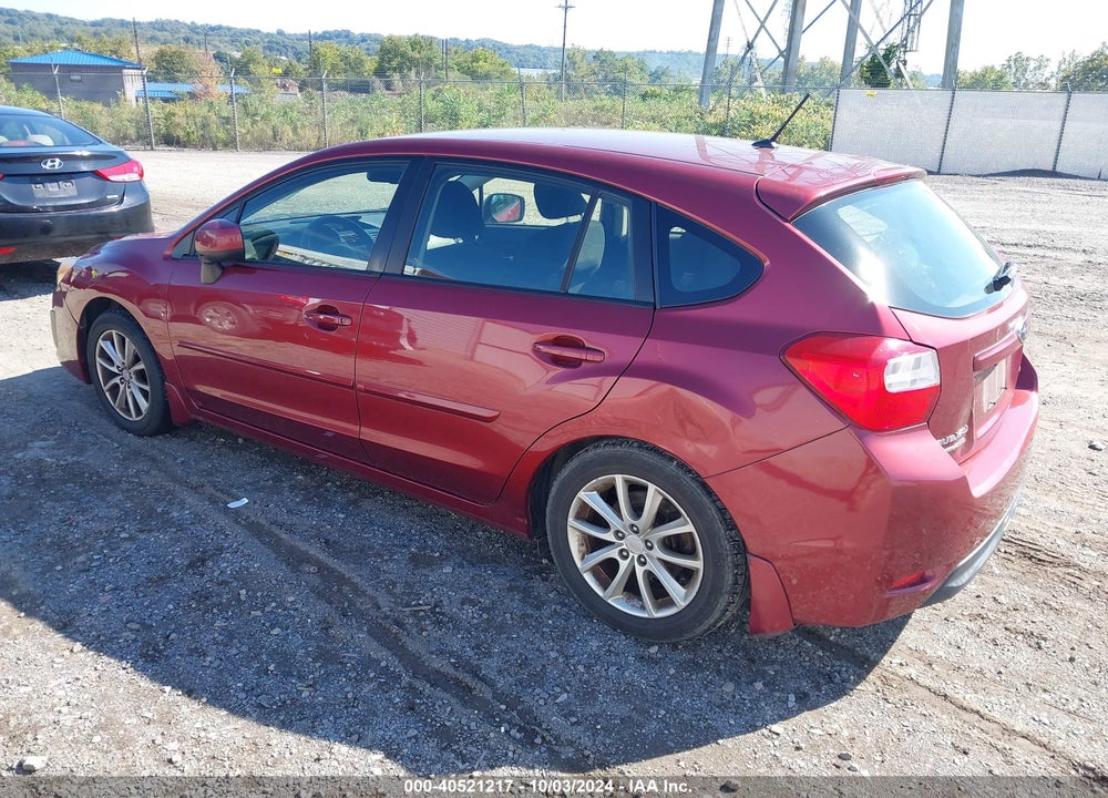 2014 SUBARU IMPREZA 2.0I PREMIUM VIN: JF1GPAC64E8262599