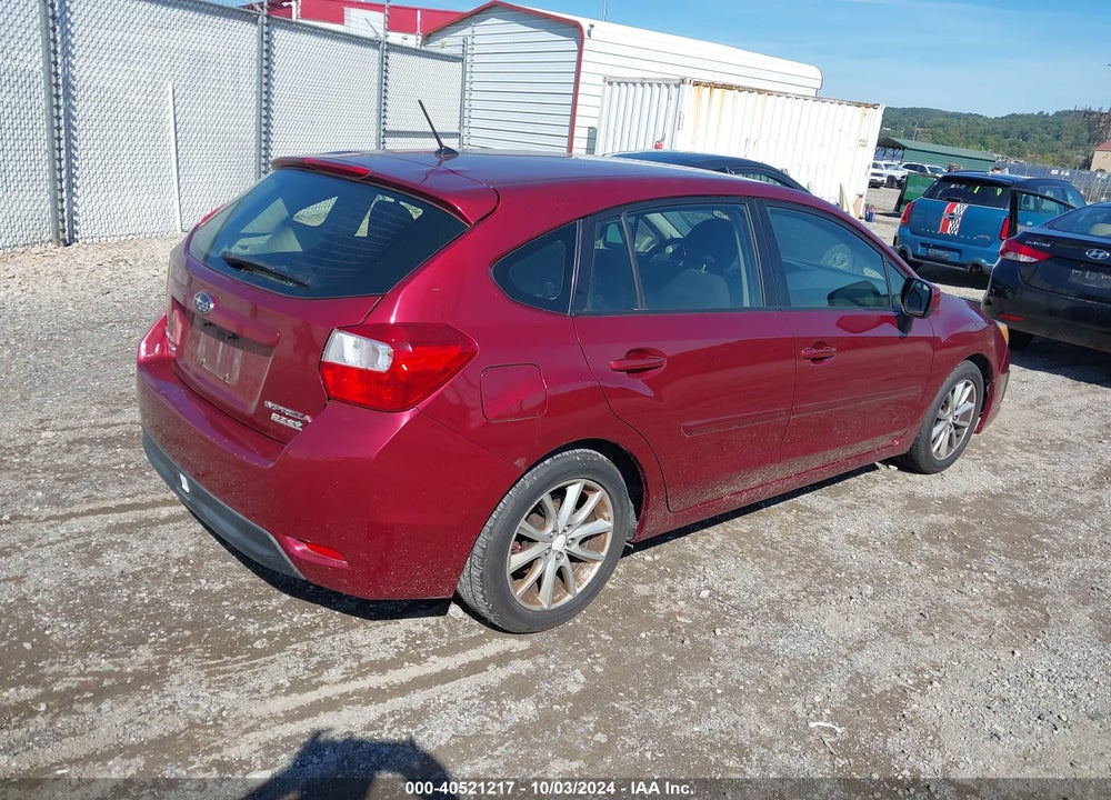 2014 SUBARU IMPREZA 2.0I PREMIUM VIN: JF1GPAC64E8262599