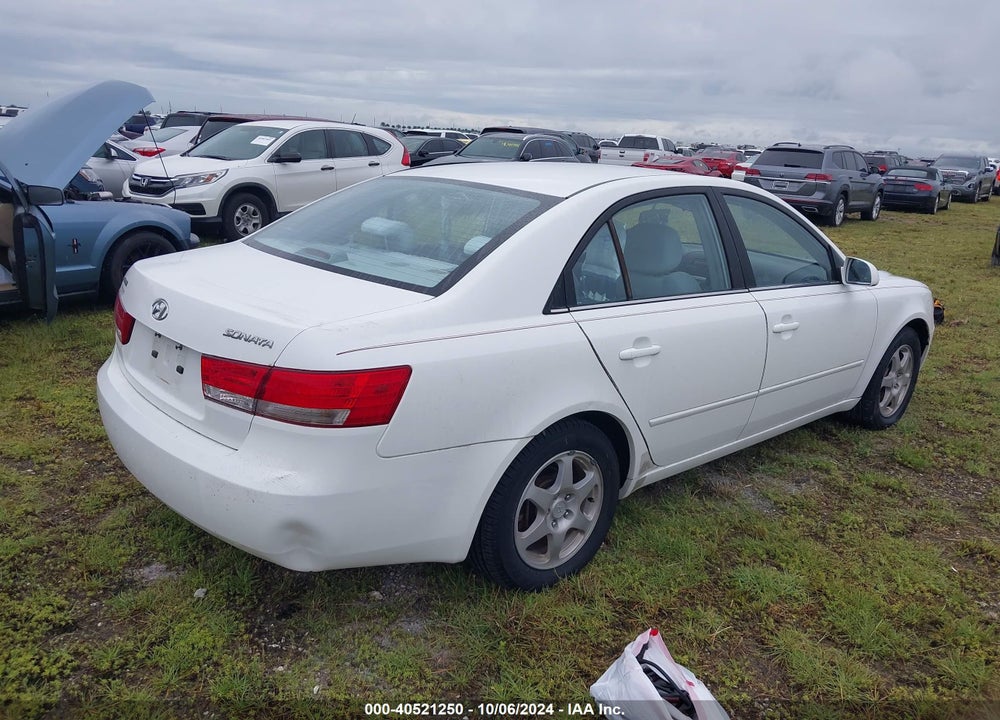 2006 HYUNDAI SONATA GLS VIN: 5NPEU46C26H135205