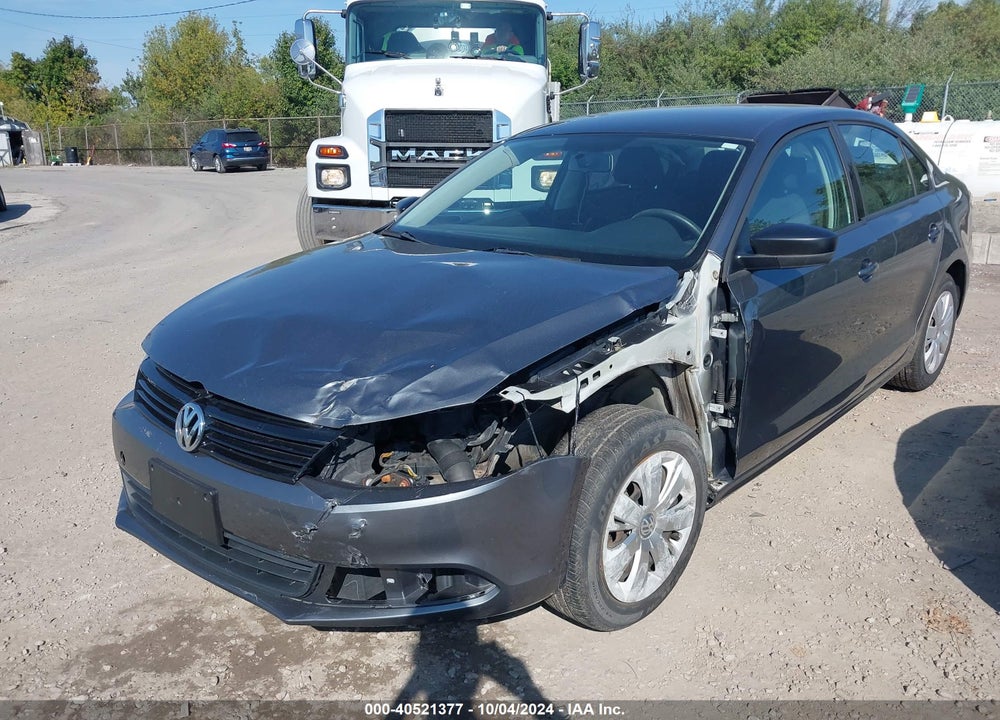 2012 VOLKSWAGEN JETTA 2.0L S VIN: 3VW2K7AJ9CM382711