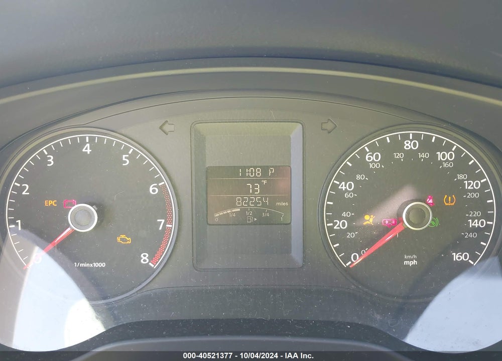 2012 VOLKSWAGEN JETTA 2.0L S VIN: 3VW2K7AJ9CM382711