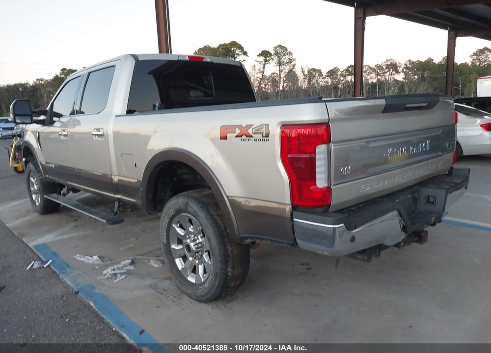 2017 FORD F-250 KING RANCH VIN: 1FT7W2BT0HEB98691