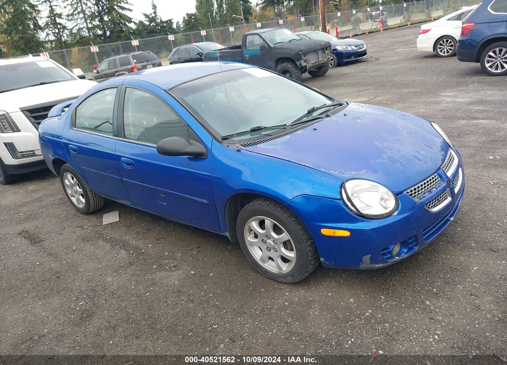 2004 DODGE NEON SXT VIN: 1B3ES56C64D546509
