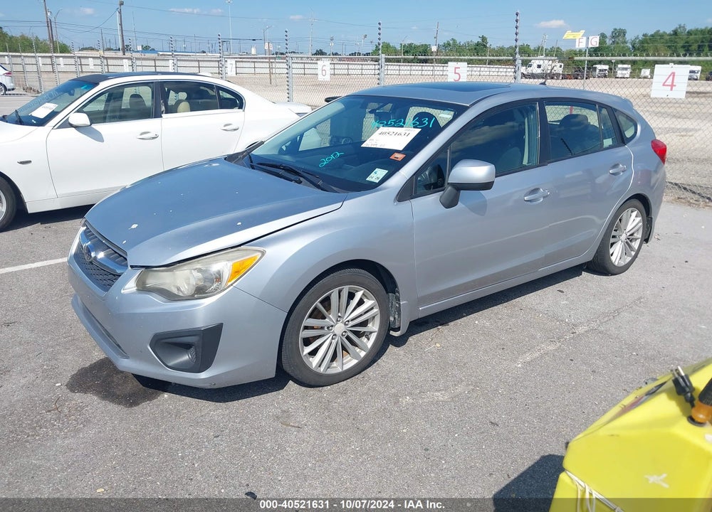 2012 SUBARU IMPREZA 2.0I PREMIUM VIN: JF1GPAD61CH209855