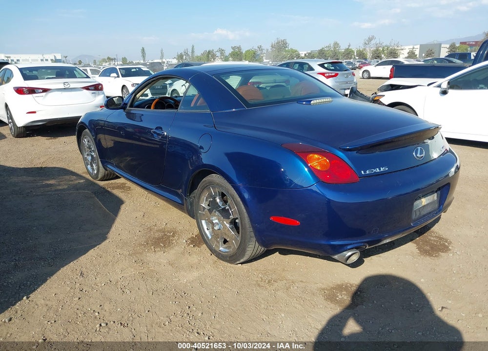 2005 LEXUS SC 430 VIN: JTHFN48Y450066067