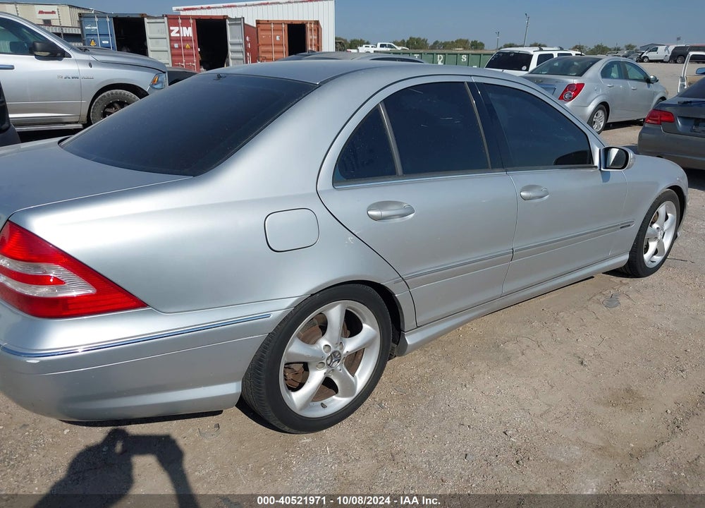 2005 MERCEDES-BENZ C 230 KOMPRESSOR SPORT VIN: WDBRF40J95F648770
