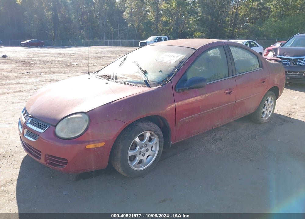 2005 DODGE NEON SXT VIN: 1B3ES56C95D177551