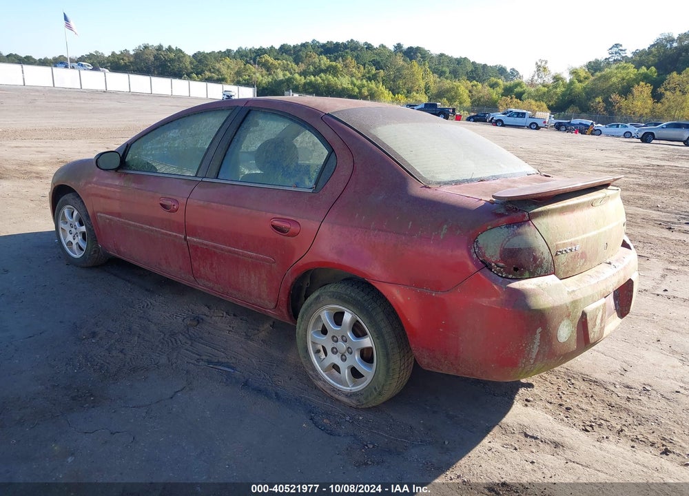 2005 DODGE NEON SXT VIN: 1B3ES56C95D177551
