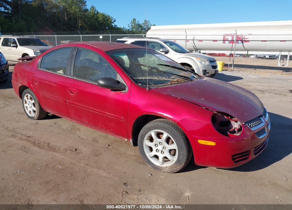 2005 DODGE NEON SXT VIN: 1B3ES56C95D177551