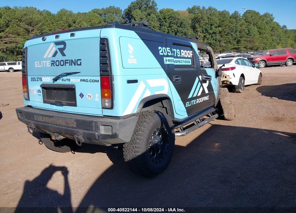 2003 HUMMER H2 VIN: 5GRGN23U03H144078
