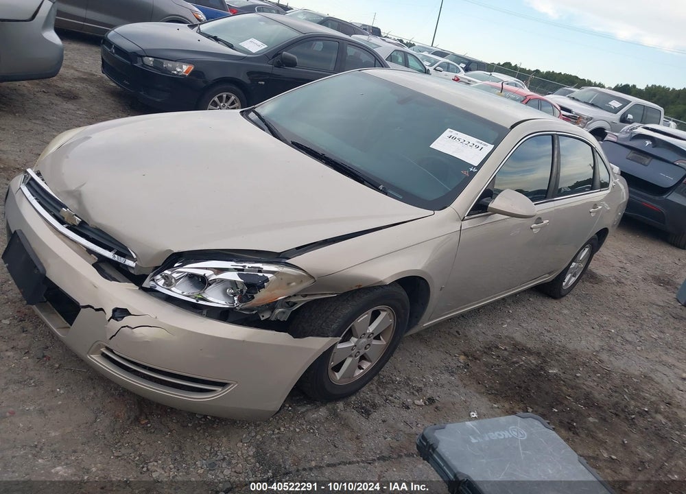 2008 CHEVROLET IMPALA LT VIN: 2G1WT58NX89232162