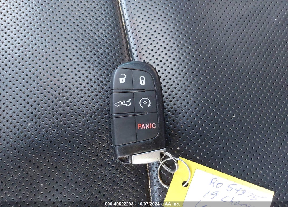 2019 DODGE CHARGER SXT RWD VIN: 2C3CDXBG7KH659944