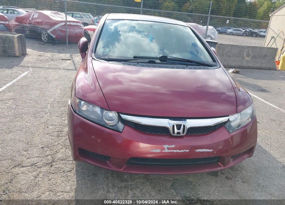 2009 HONDA CIVIC LX VIN: 2HGFA165X9H364775